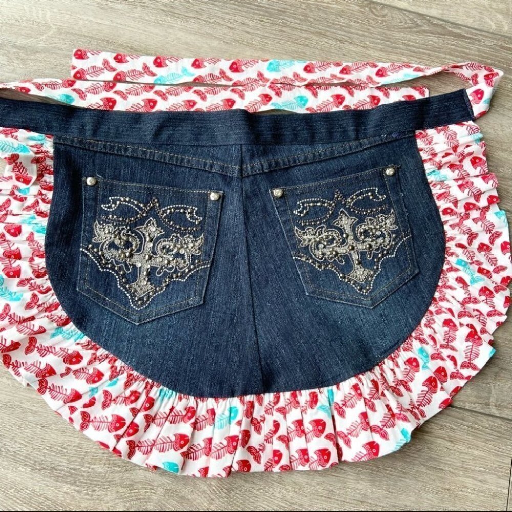 Denim  Apron - Picture 2 of 6